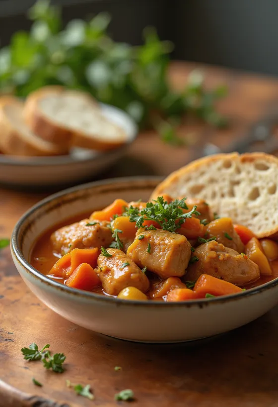 Chicken liver vegetable stew