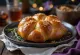 Freshly baked homemade Challah braided bread