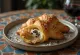 Truffle croissant served