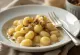 Truffle gnocchi served
