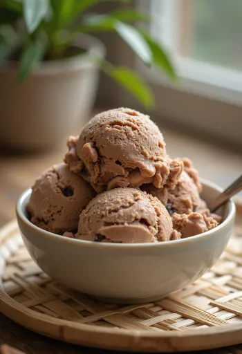 Aero Ice Cream served in a bowl