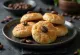 Coffee Nankhatai cookies with almonds