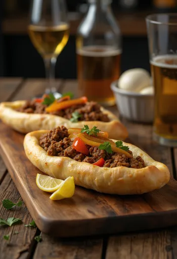 Turkish Pide served