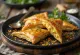 Mustard chicken samosa served