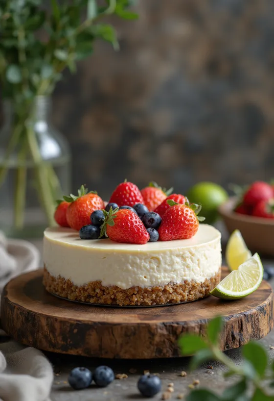 Vegan Cashew Cheesecake slice