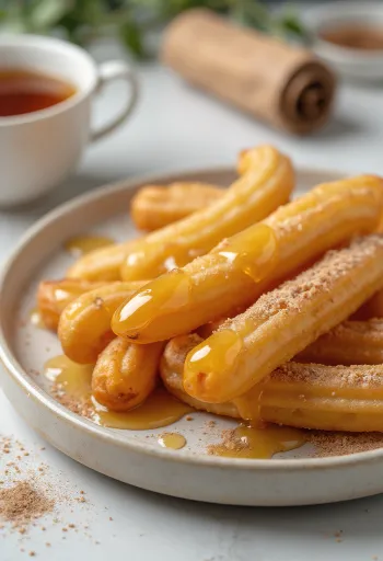 Churros with honey