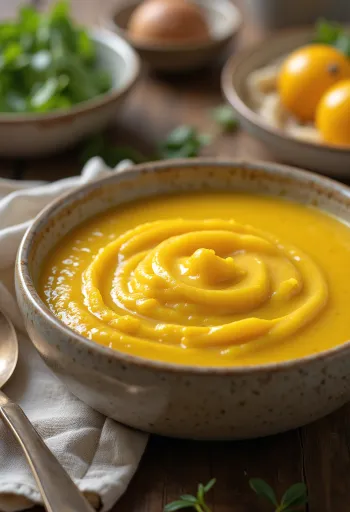 Curry fruit sauce served in a bowl