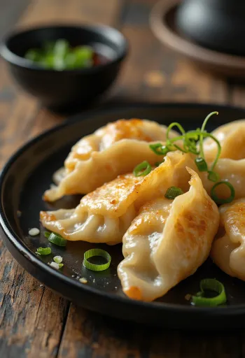 Miso Turkey Gyoza, served fresh