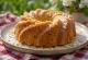 Oatmeal Bundt Cake served