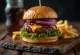 Classic BBQ burger served on a plate