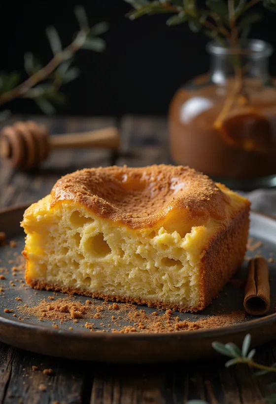 Spiced Honey Cake served