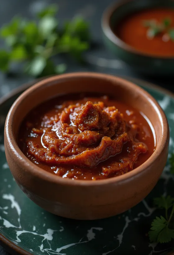 Berbere spice paste served with grilled foods