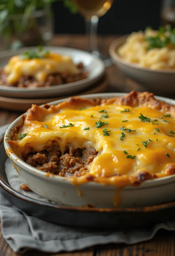Haggis Shepherd's Pie with rich spicy flavors