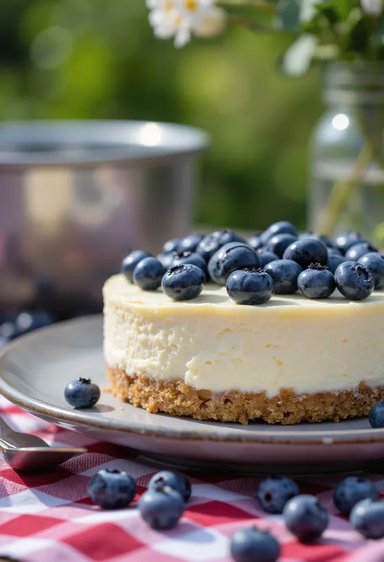 Blueberry Cheesecake slice