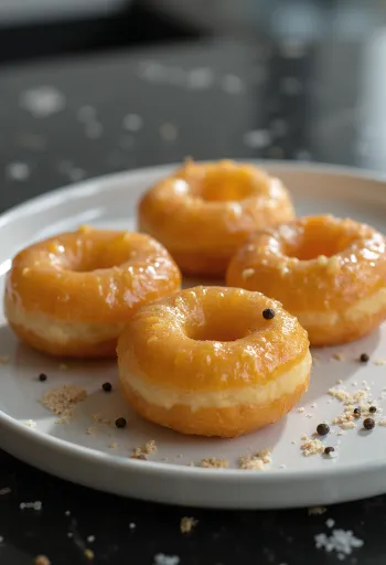 Shalgam fritters served with black radish