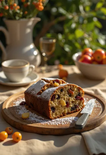English Fruitcake with dried fruits