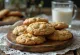 Golden brown oatmeal cookies on a tray