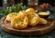 Portuguese Bolo do Caco flatbread with garlic butter and parsley