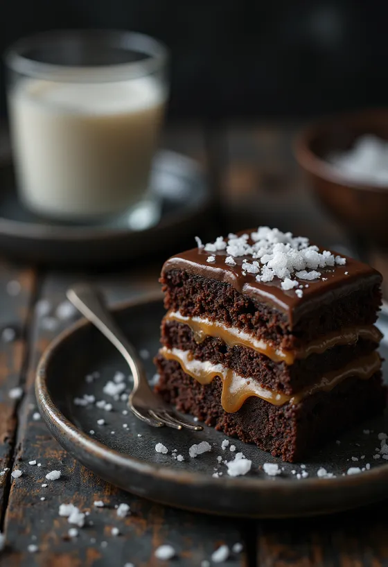 Caramel chocolate cake