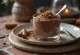 Cinnamon chocolate mousse in glasses