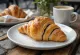 Coffee cream croissants served