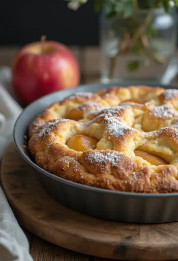Apple Cinnamon Cake served