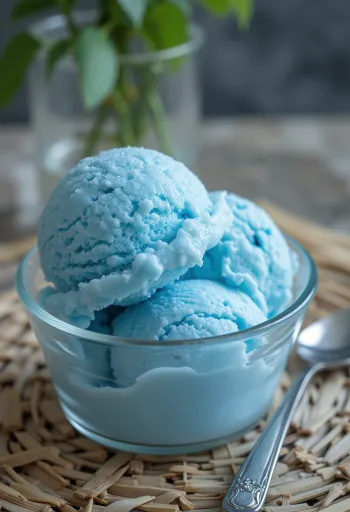 Blue Moon Ice Cream served