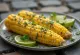 Elote with Cilantro - fresh corn with cilantro, cheese, and sour cream