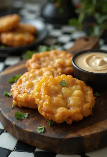 Freshly made Sabudana Vada, crispy and spicy tapioca fritters