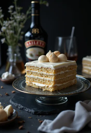 Baileys Cake served