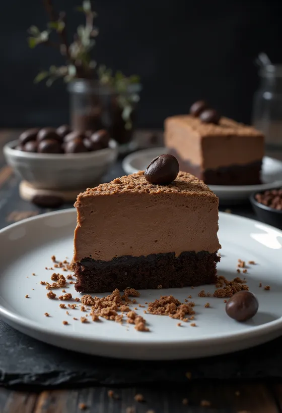 Mocha mousse cake