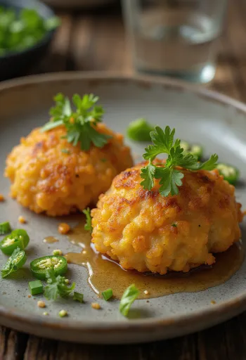 Freshly made Medu Vada, crispy and spicy lentil donuts