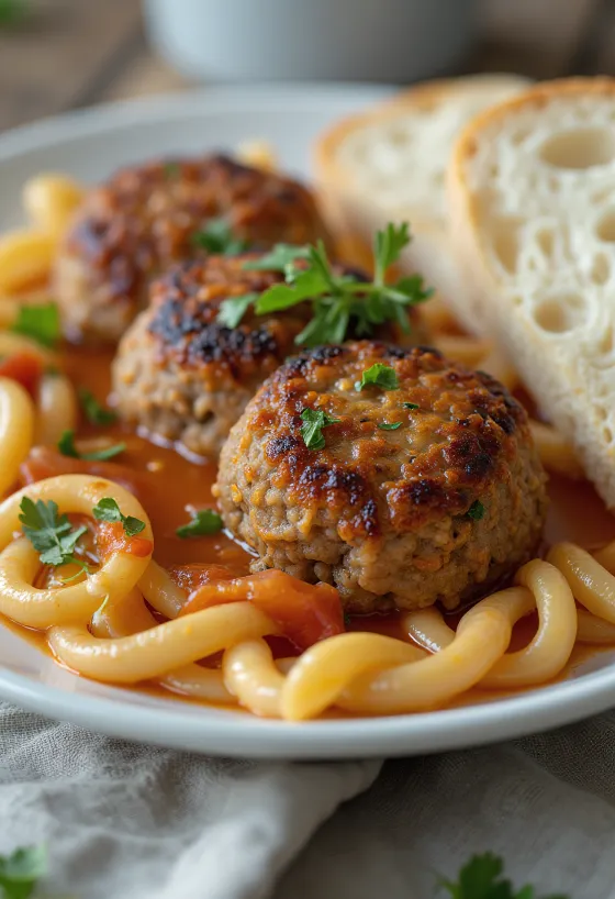 Crispy fried meat patties made from juicy ground pork