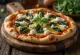 Pizza ai Caprini with goat cheese and spinach