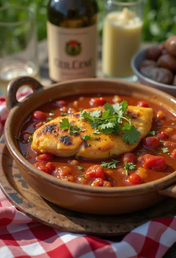 Cranberry tomato curry sauce served in a bowl