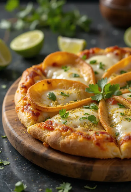 Pizza Costarricense served