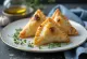 Olive and garlic samosas