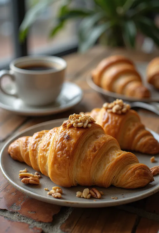 Brazil Nut Croissant served
