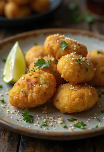 Vegan Coxinha, crispy snack filled with jackfruit