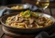 Creamy beef stroganoff with mushrooms