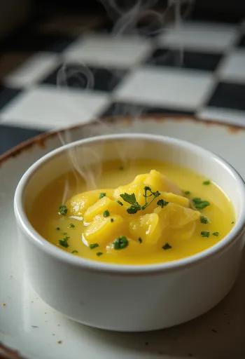 Lemon herb butter sauce drizzled over grilled fish