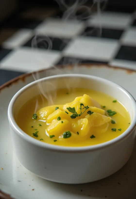 Lemon herb butter sauce drizzled over grilled fish