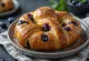 Blueberry pretzel plated