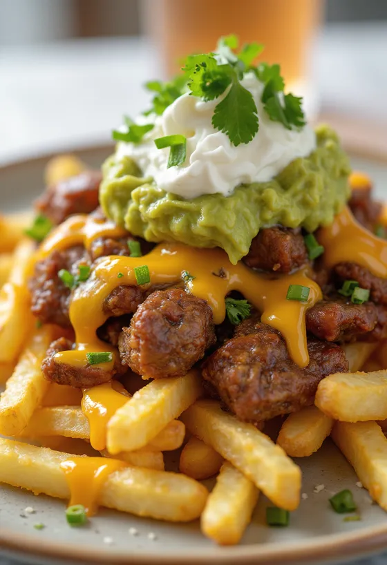 Carne Asada Fries served Mexican style
