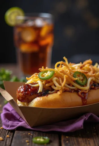 BBQ hot dog