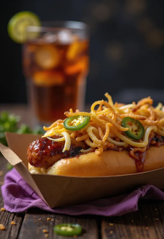 BBQ hot dog