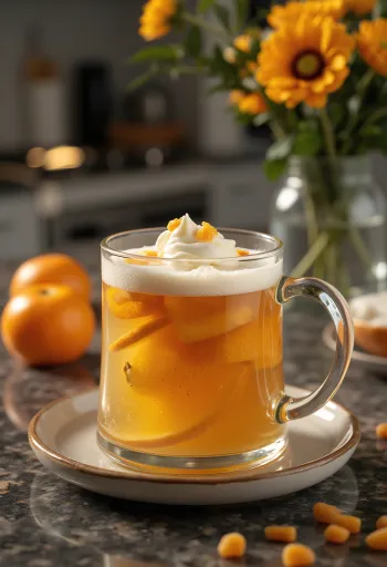 Mint Citrus Cider served in a glass
