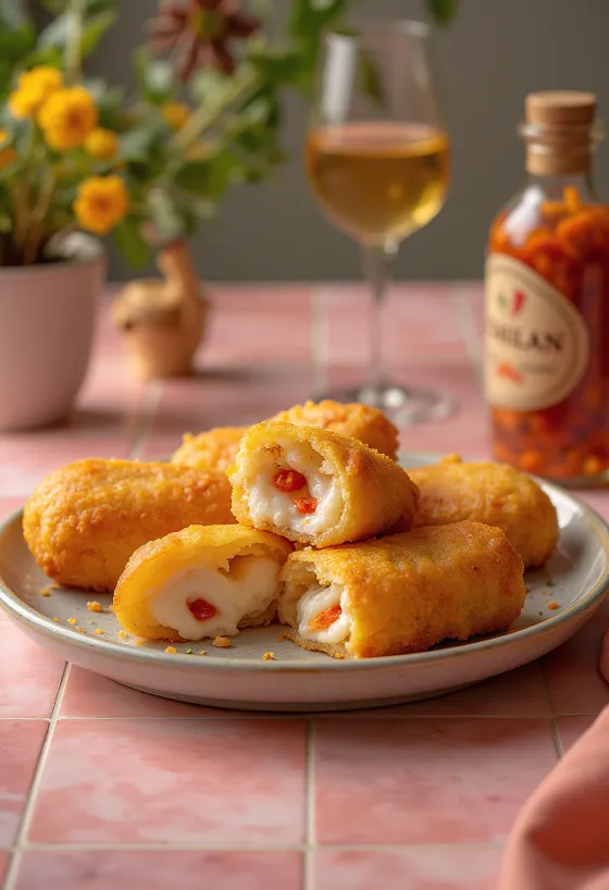 Acarajé with Carurú, spicy bean fritters with sesame seeds