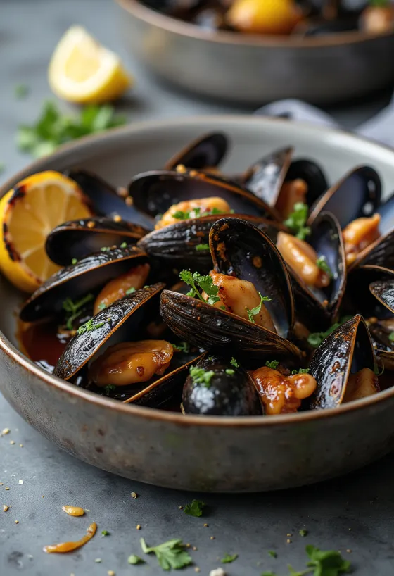 BBQ mussels